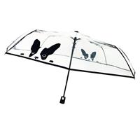 Smati Paraplu Chien Compact Transparent Dog Black - thumbnail