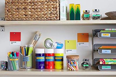 Labeltape Dymo LabelManager D1 polyester 19mm zwart op geel | 5 stuks