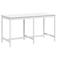 Tuintafel 203,5x90x110 cm massief grenenhout wit - thumbnail