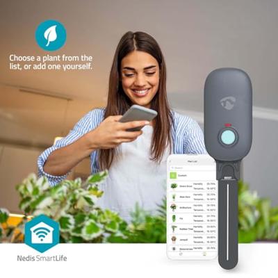 Nedis SmartLife Bodemvochtmeter | Bluetooth® | Batterij Gevoed | IP55 | 0 - 100 % | Android™ / IOS - BTSM1GY
