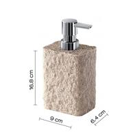 Zeepdispenser Sapho Aries Vrijstaand 350 ML Polyresin Beige Sapho - thumbnail