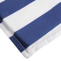 VidaXL Ligbedkussen gestreept oxford stof blauw en wit - thumbnail