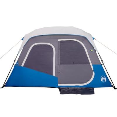 VidaXL Tent met led 6-persoons snelontgrendeling lichtblauw VidaXL Tent met led 6-persoons snelontgrendeling lichtblauw