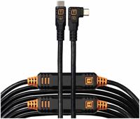 Tether Tools TetherPro Optima USB 10G gegevensoverdrachtkabel 9,4 m rechts naar rechthoek Zwart - thumbnail