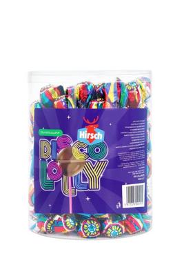 Hirsch Disco Lolly, 100 stuks, pot van 1,2 kg Hirsch Disco Lolly, 100 stuks, pot van 1,2 kg