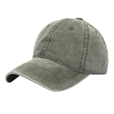 LGT JWLS Effen Baseball Cap met Faded Look - Groen LGT JWLS Effen Baseball Cap met Faded Look - Groen