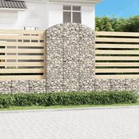 Schanskorf gewelfd 150x30x220/240 cm gegalvaniseerd ijzer - thumbnail