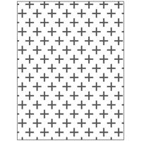 Creativ Company Embossing folder , kruizen, afm 11x14 cm, dikte 2 mm, 1 stuk - thumbnail