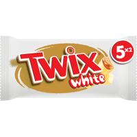Twix Witte chocolade caramel koek repen 5x2pack bij Jumbo - thumbnail