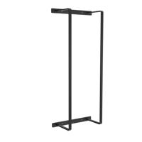 Handdoekrek BWS Jack Verticaal 67x28x14 cm Mat Zwart - thumbnail