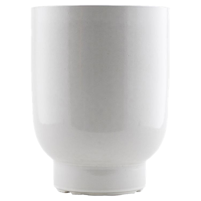 House Doctor Vaas / bloempot Plant wit 26cm House Doctor Vaas / bloempot Plant wit 26cm