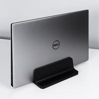 QUVIO Verticale laptop standaard aluminium zwart - thumbnail