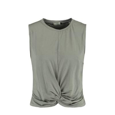 America Today top Lika met plooien grijsgroen America Today top Lika met plooien grijsgroen