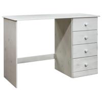 vidaXL Bureau met 4 lades 110x50x74 cm massief grenenhout - thumbnail