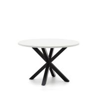 Kave Home Ronde Eettafel 'Argo' Melamine, 120cm, kleur Wit - thumbnail