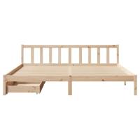 Bedframe zonder matras massief grenenhout 200x200 cm - thumbnail