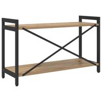 Boekenkast artisanaal eikenkleurig 80 x 30 x 48.5 cm - thumbnail