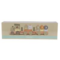 Little Dutch Little Farm tractor blokkentrein - thumbnail