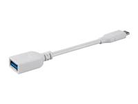 Monoprice USB & Lightning-kabel - 0,15 Meter - Wit | 3,1 USB-C naar USB-A Female Gen 1, 3A, 5 Gbps, te gebruiken met Samsung Galaxy S9 S8 Note 8, Pixel, LG V30 G6 G5 - Selecteer serie - thumbnail