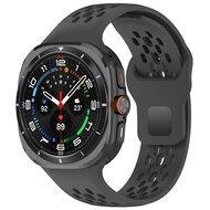 Siliconen sportband Holes Style - Zwart - Samsung Galaxy Watch Ultra 47mm - thumbnail