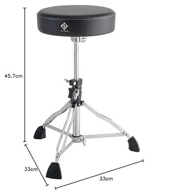 Dixon PSN-11 ronde drumkruk met stoffen top Dixon PSN-11 ronde drumkruk met stoffen top