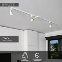 Lucide TRACK L-koppelstuk - 1-fase Railsysteem / Railverlichting - Links -Wit (Uitbreiding) - thumbnail