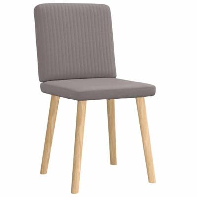Eetkamerstoelen draaibaar 2 st stof taupe