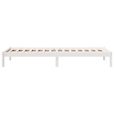 Bedframe extra lang zonder matras grenenhout wit 100x220 cm