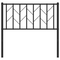 Vervangend hoofdbord 90 cm metaal zwart - thumbnail