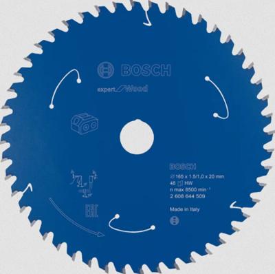 Bosch Accessories Kreissägeblatt Ø 165x20x1,5mm 48 WZ HM Expert for Wood 2608644509 Cirkelzaagblad 165 x 20 mm Aantal tanden: 48 1 stuk(s)