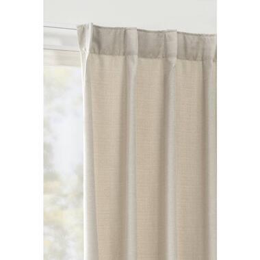 Gordijn Julian - beige - 140x280 cm (1 stuk) - Leen Bakker