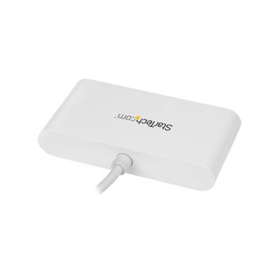 StarTech.com 4 Port USB-C Hub met 4x USB-A Ports (USB 3.0 SuperSpeed 5Gbps) - USB Bus Powered - USB-C nar USB-A Laptop Adapter Hub - USB 3.1 Gen 1/USB 3.2 Gen 1 Type-C Hub - Wit