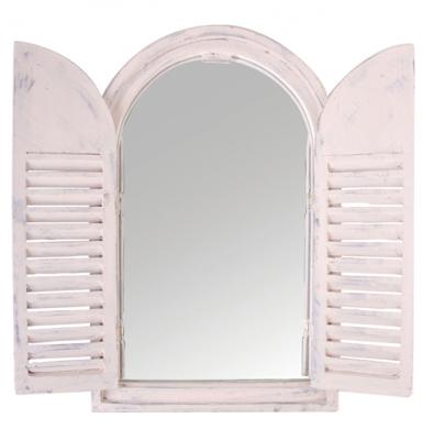 Spiegelkozijn met Houten deurtjes / Esschert Design