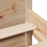 Bed met boekenkast zonder matras massief grenenhout 120x200 cm - thumbnail