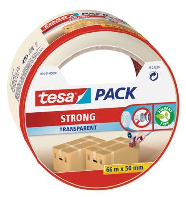 Tesa verpakkingsplakband Strong, ft 50 mm x 66 m, PP, transparant Tesa verpakkingsplakband Strong, ft 50 mm x 66 m, PP, transparant