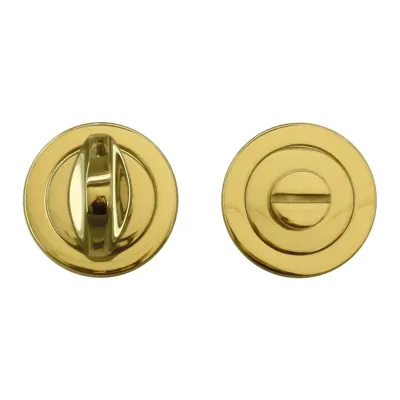 Hdd Pro WC Garnituur Rond Draairozas Messing Gepolijst Hdd Pro WC Garnituur Rond Draairozas Messing Gepolijst