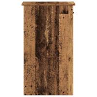 Computertorenstandaard met lade 35x45x77 cm oud houtkleurig - thumbnail