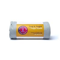 Yoga Handdoek PVC Antislip Lichtgrijs - thumbnail