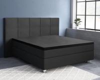 Primaviera Deluxe - Topper Hoeslaken Katoen-Satijn - Zwart - 180 x 220 - thumbnail