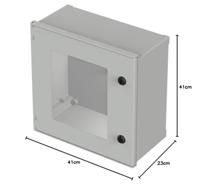 Bopla Polysafe PS 442 T Schakelkast 400 x 400 x 200 Polyester Grijs-wit (RAL 7035) 1 stuk(s) - thumbnail