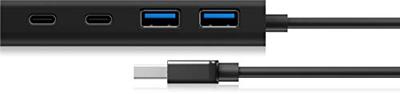 ICY BOX HUB1426-U3 interface hub USB 3.0 (3.1 Gen 1) Type-A 5000 Mbit/s Zwart - thumbnail