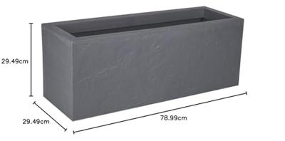 Bloempot EDA Grijs Polypropyleen 79,5 x 29,5 x 29,5 cm
