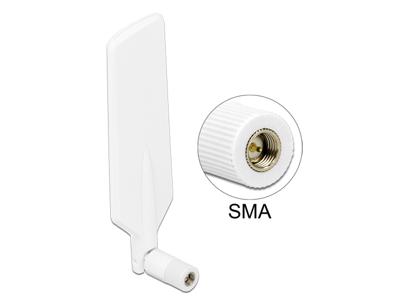 Maveri12430 Omni-directionele SMA 4dBi antenne – antenne (4 dBi, 0.698 – 0.791/0.824 – 0.960/1.710 – 2.170/2.400 – 2.500/5.150 – 5.875, 50 Ohm, Omni-directionele antenne, SMA, 2.5:1 – 5.0:1)