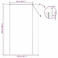 Raambuiten & Gordijnen Naturel 140 x 220 cm Bamboe - thumbnail