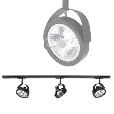 Highlight Railsysteem Trackline 100 cm + 3 Malta spots zwart Highlight Railsysteem Trackline 100 cm + 3 Malta spots zwart