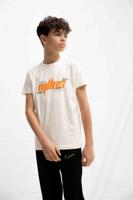 Malelions Font T-Shirt Kids Beige/Oranje - Maat 128 - Kleur: Beige | Soccerfanshop - thumbnail