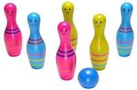 BS Toys houten bowlingset skittels junior, 7dlg. - thumbnail