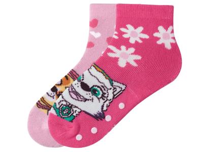 2 Paar kinder thermosokken (Roze/donkerroze, 19/22)