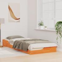 Bedframe Wasbruin 90 x 220 cm Massief grenenhout - thumbnail