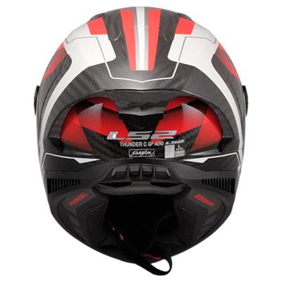 LS2 integraalhelm "ff805 thunder carbon gp diamond helmet ff805 thunder gp diamond white/red gr.